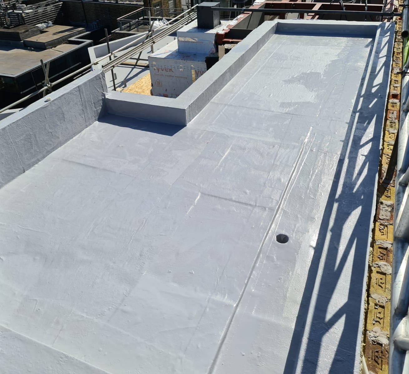 Cold applied liquid roof membrane by Sky Roofing Systems